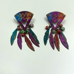Vintage Multi Color Indian dangle earring